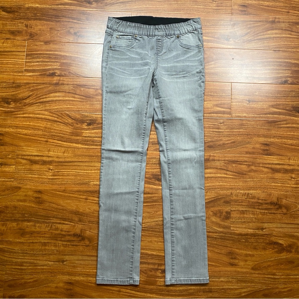 INC International Concepts Light Gray Pull On Stretch Denim Jegging Size 4 Retro